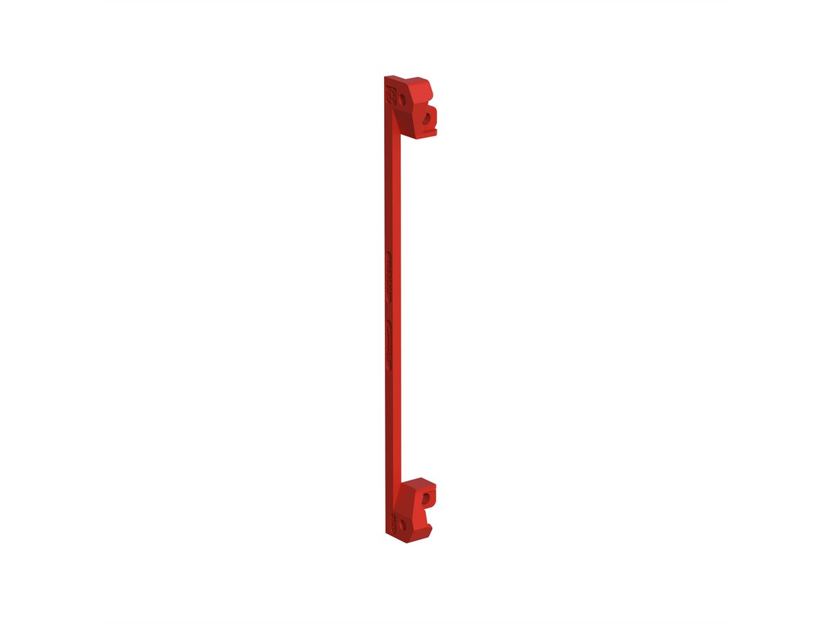 SCHROFF Leiterplattenhalter - LEITERKART.HALTER ROT 4XBOHR