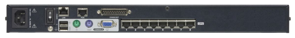 ATEN KH1508Ai KVM Over-IP Switch, VGA, PS/2-USB über Kat 5, 8 Port