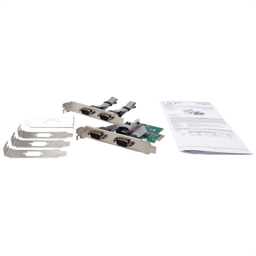 EXSYS EX-46014 4S Seriell RS-232 PCIe Karte