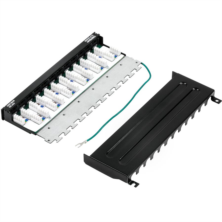 TRENDnet TC-P12C6AS Patch Panel, 12-port Cat6a geschirmt Für Wandmontage