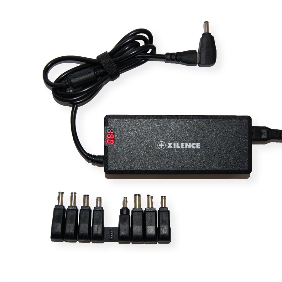 Xilence XM010 Universal Notebook Ladegerät, 9 Adapter, LED Anzeige, 90W