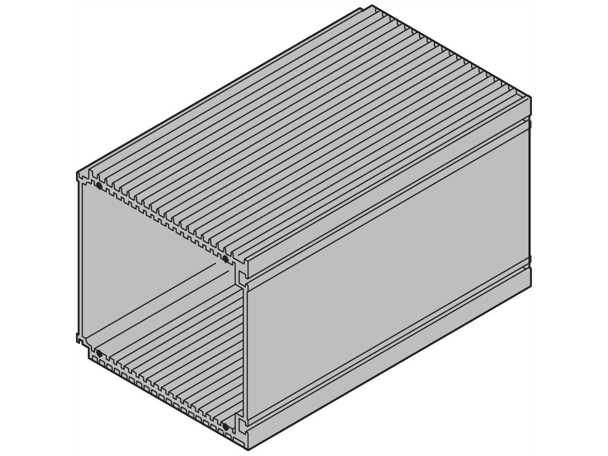 SCHROFF HF-Tubus - HF-TUBUS 3HE 28TE 1 METER