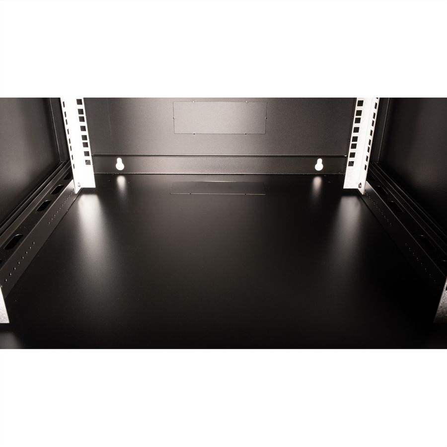 VALUE 19-Zoll Wandgehäuse 6HE, 600x600mm schwarz, Bausatz