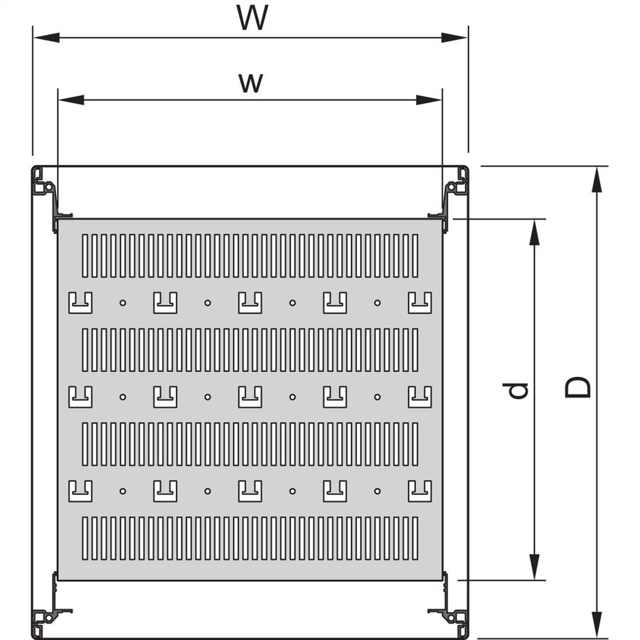 SCHROFF 19"FACHB.STAT.600B1000T 7021