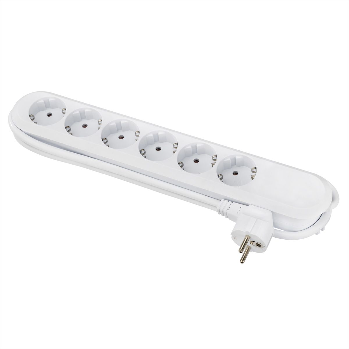 BACHMANN SMART Steckdosenleiste 6x Schutzkontakt, weiß, 3 m