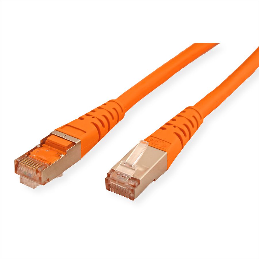 ROLINE Patchkabel Cat.6 (Class E) S/FTP (PiMF), orange, 2 m