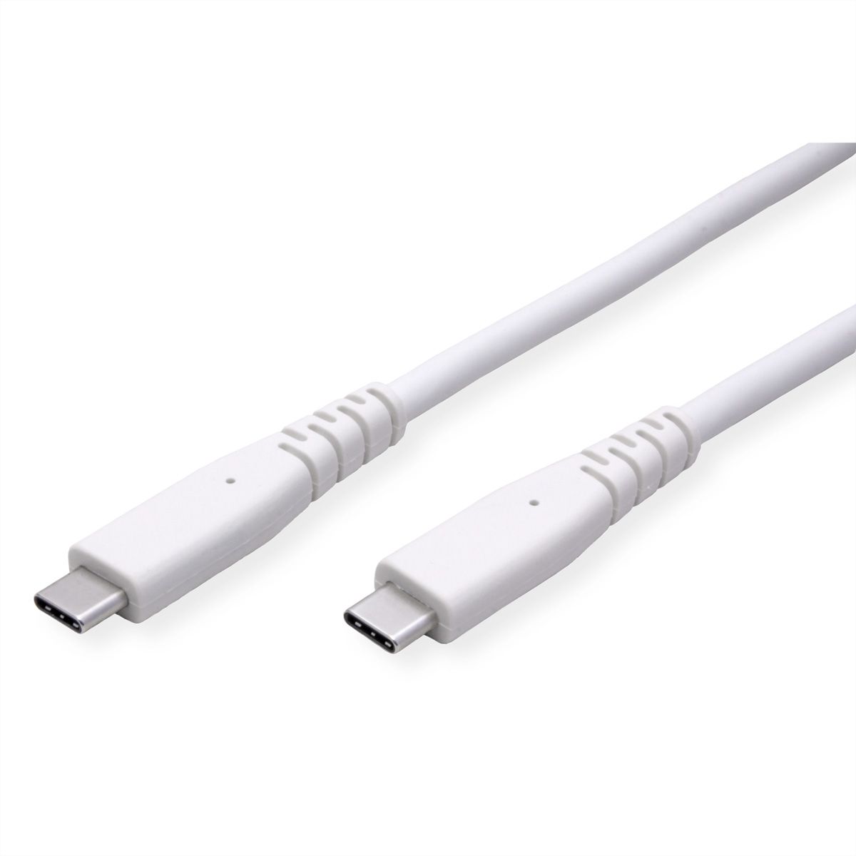 VALUE USB 3.2 Gen 2 kompatibles Kabel, USB C-C, ST/ST, 4K UHD-1, 10Gbit/s, Emark, 60W, weiß, 3 m