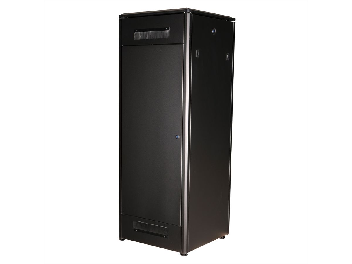 ROLINE 19-Zoll Netzwerkschrank Pro 32 HE, 600x600 BxT Glastür schwarz