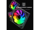 XILENCE XF078 Reverse Gehäuselüfter, mit Infinity-Mirror-Design