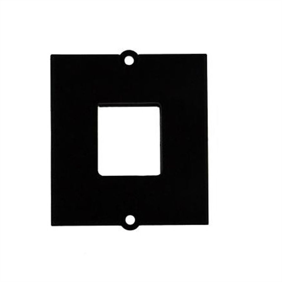 BACHMANN Custom Modul Rahmen für 1x Keystone, mit Metallhalterung, schwarz