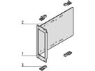 SCHROFF Laufwerkkassette mit U-Frontprofil geschirmt 1 x 3 1/2", 3 HE vertikal - LAUFWERKSKAS.3HE 8TE 3,5"