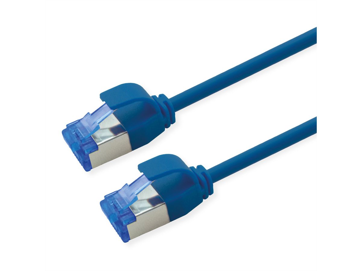 ROLINE Patchkabel Cat.6A (Class EA) S/FTP (PiMF), LSOH, PoE, blau, 5 m