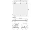 SCHROFF Frontplatten, U-Profil, schirmbar - TEILFRONTPLATTE 3HE 12TE