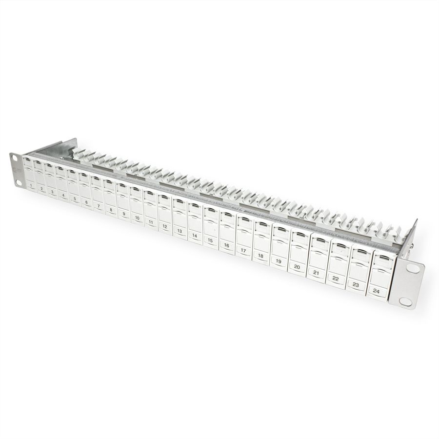 METZ CONNECT 19"-Panel 1HE Modulträger leer für 24 Module (E-DAT oder C6A)