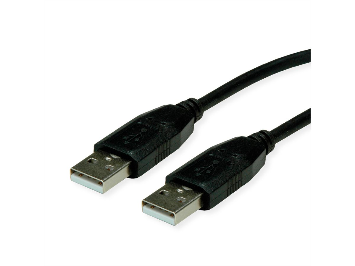 BACHMANN USB 2.0 Kabel, Typ A-A, schwarz, 1 m