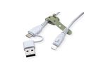 BIOnd BIO-CT-IP USB-C to Lightning & USB-A 3,5A Cable, 1,2 m