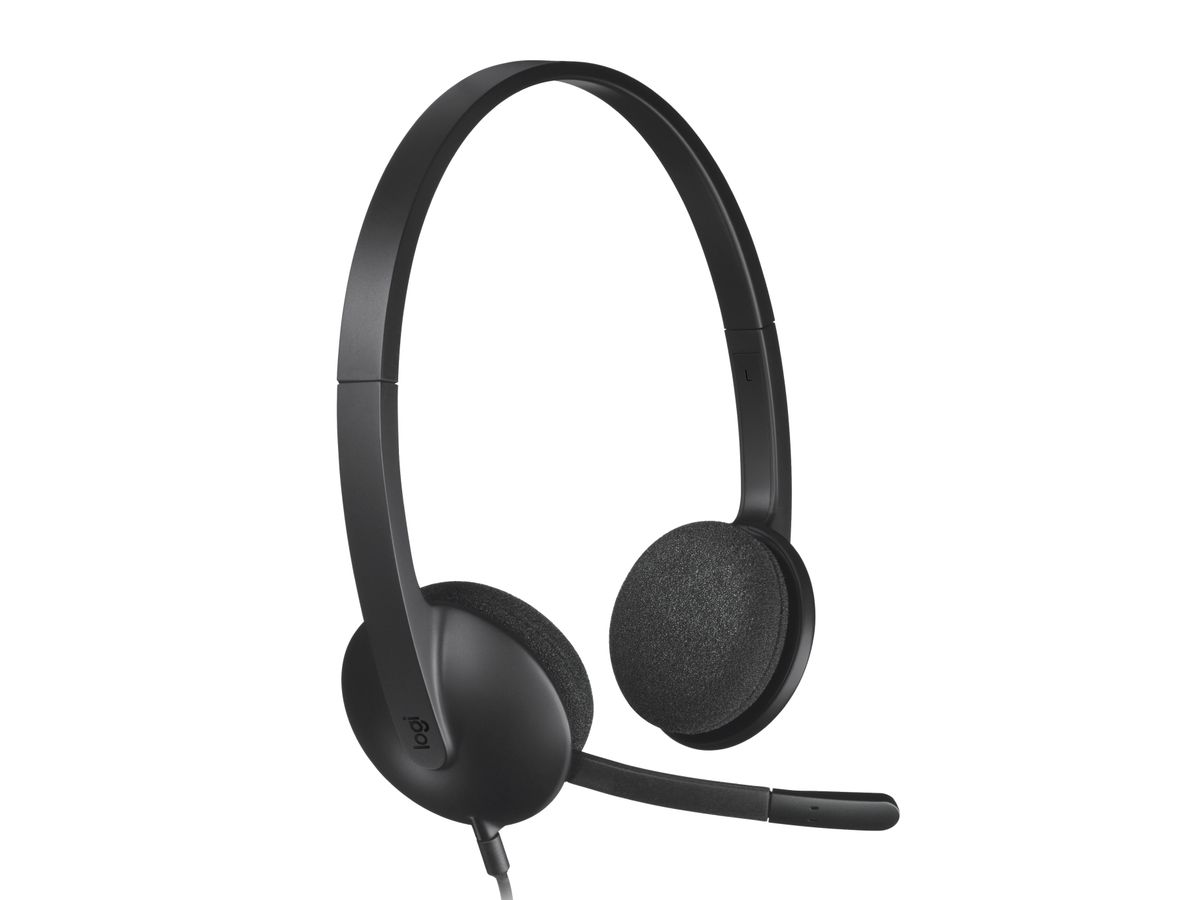Logitech 981-000475 Kopfhörer & Headset Kabelgebunden Kopfband Büro/Callcenter USB Typ-A Schwarz