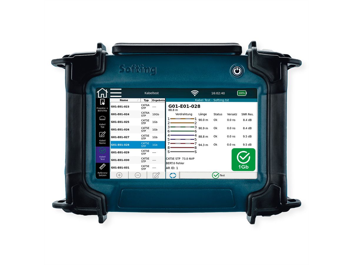 SOFTING NetXpert XG2 1G NW-/Kabel-Qualifizierer, für Cu- und optional LWL-Kabel