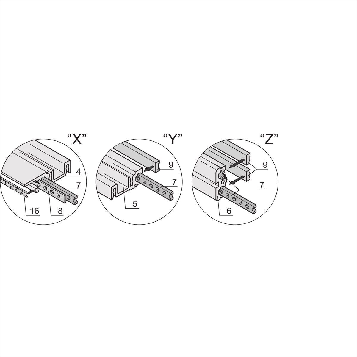 SCHROFF RAT.AIR WI GR 3/4HE 84TE 255T