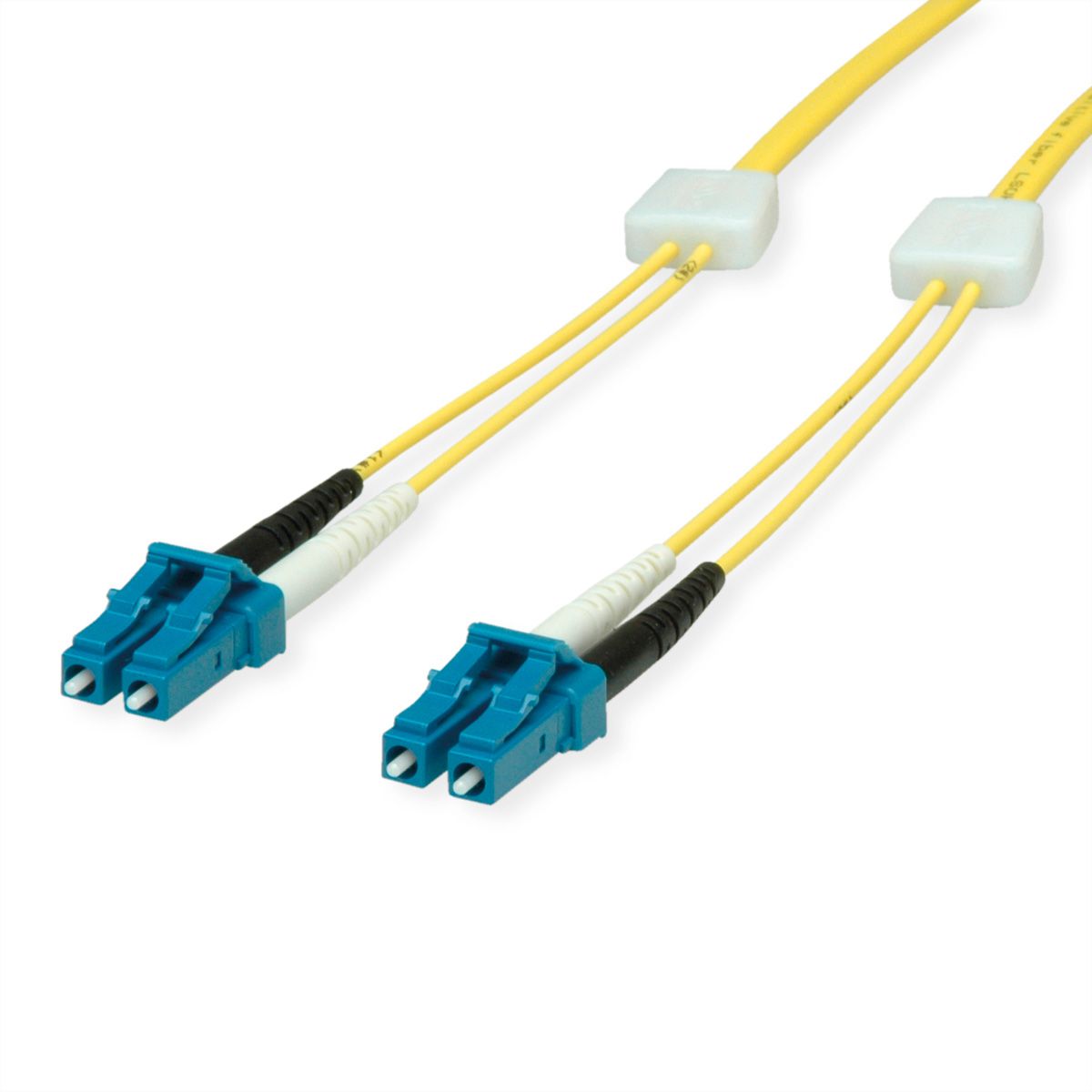 EasyLan LWL-LED-Patchkabel duplex 9/125µm OS2, LC/LC, gelb, 2 m