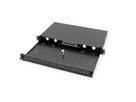 VALUE 19"-Spleißbox leer 1 HE, ausziehbar, 24x SC SX / LC DX