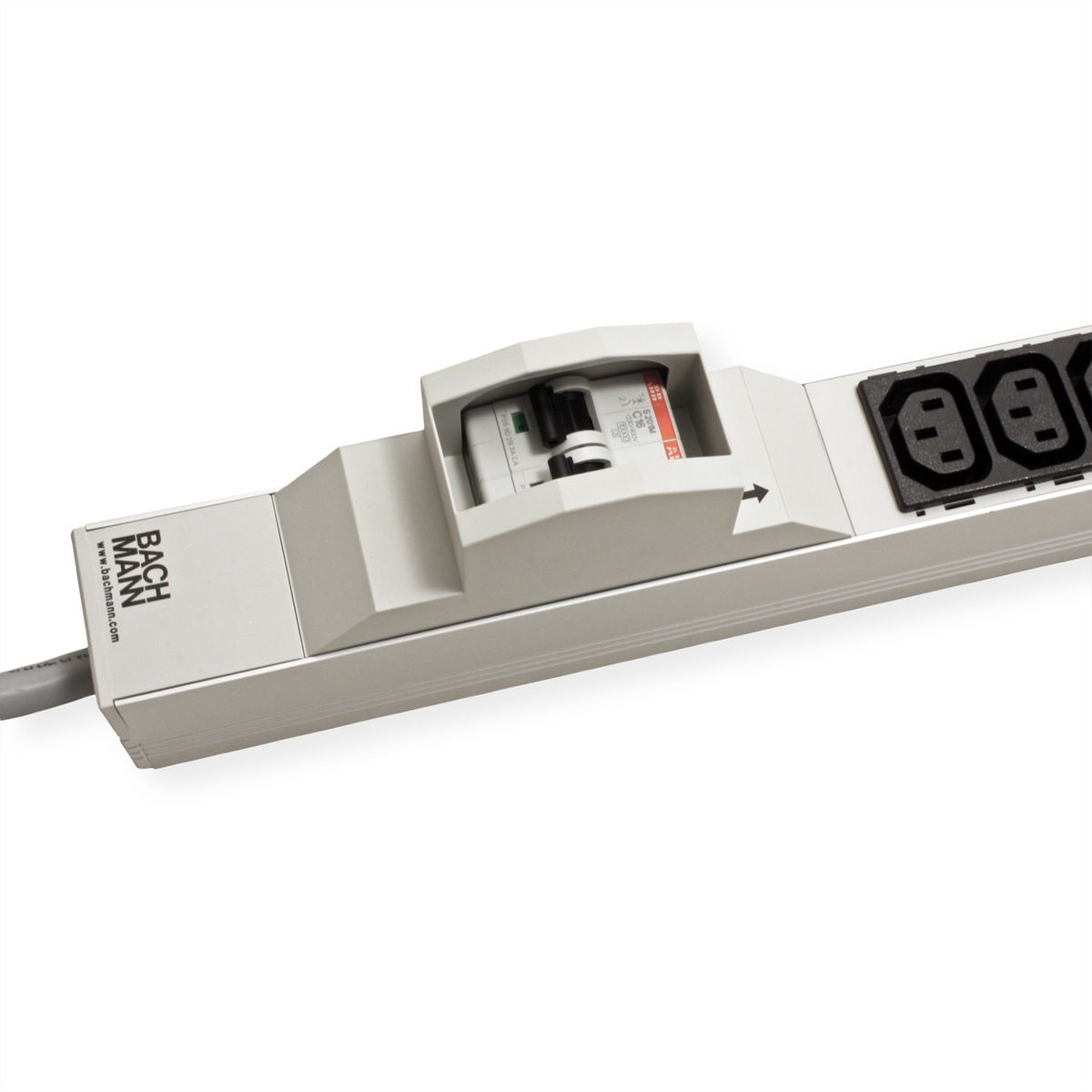 BACHMANN IT PDU ALU 1HE 20x C13 2x Schutzschalter CEE 32A blau