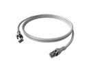 EasyLan DualBoot PushPull IP20 Patchkabel, Kat.6A (Class EA), S/FTP, grau, 0,5 m