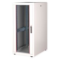 ROLINE 19-Zoll Netzwerkschrank Basic 26 HE, 600x800 BxT Glastür grau