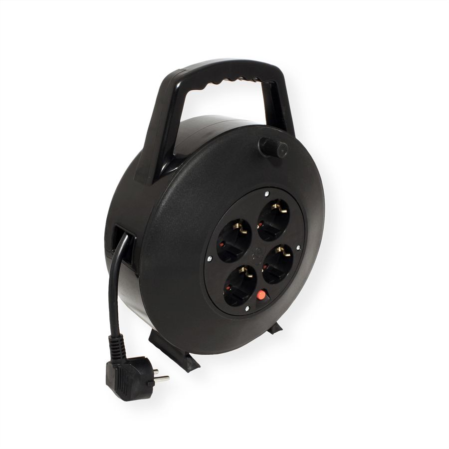 BACHMANN Schutzkontakt-Aufrollkabelbox 4fach AC230V Kabel, 10 m