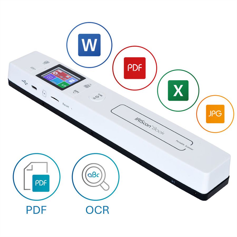 IRIScan Book 7 Dyslexic Handheld-Scanner, Dokumenten- und Buchscanner