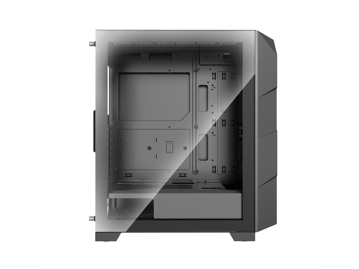 XILENCE Xilent Breeze II ATX PC Case black, X812.ARGB Gaming ATX PC Case schwarz