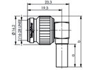 TELEGÄRTNER TNC-Winkelstecker 50 Ohm, für RG-58C/U Professional