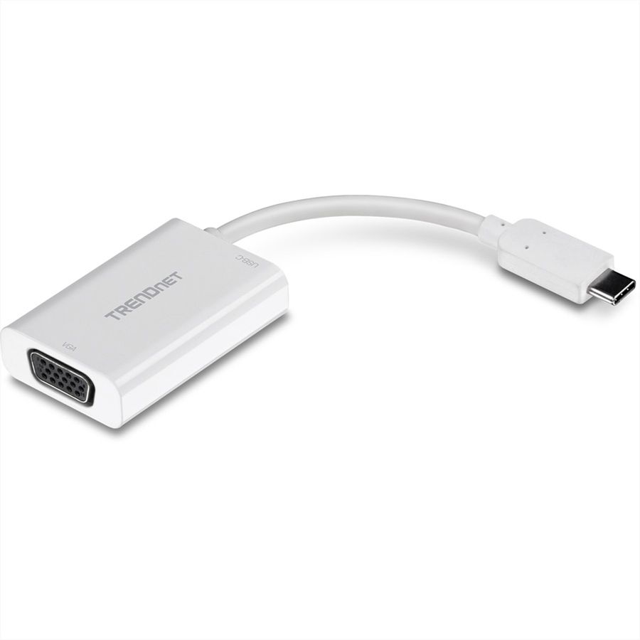 TRENDnet TUC-VGA2 USB-C VGA Weiß Kabelschnittstellen-/adapter