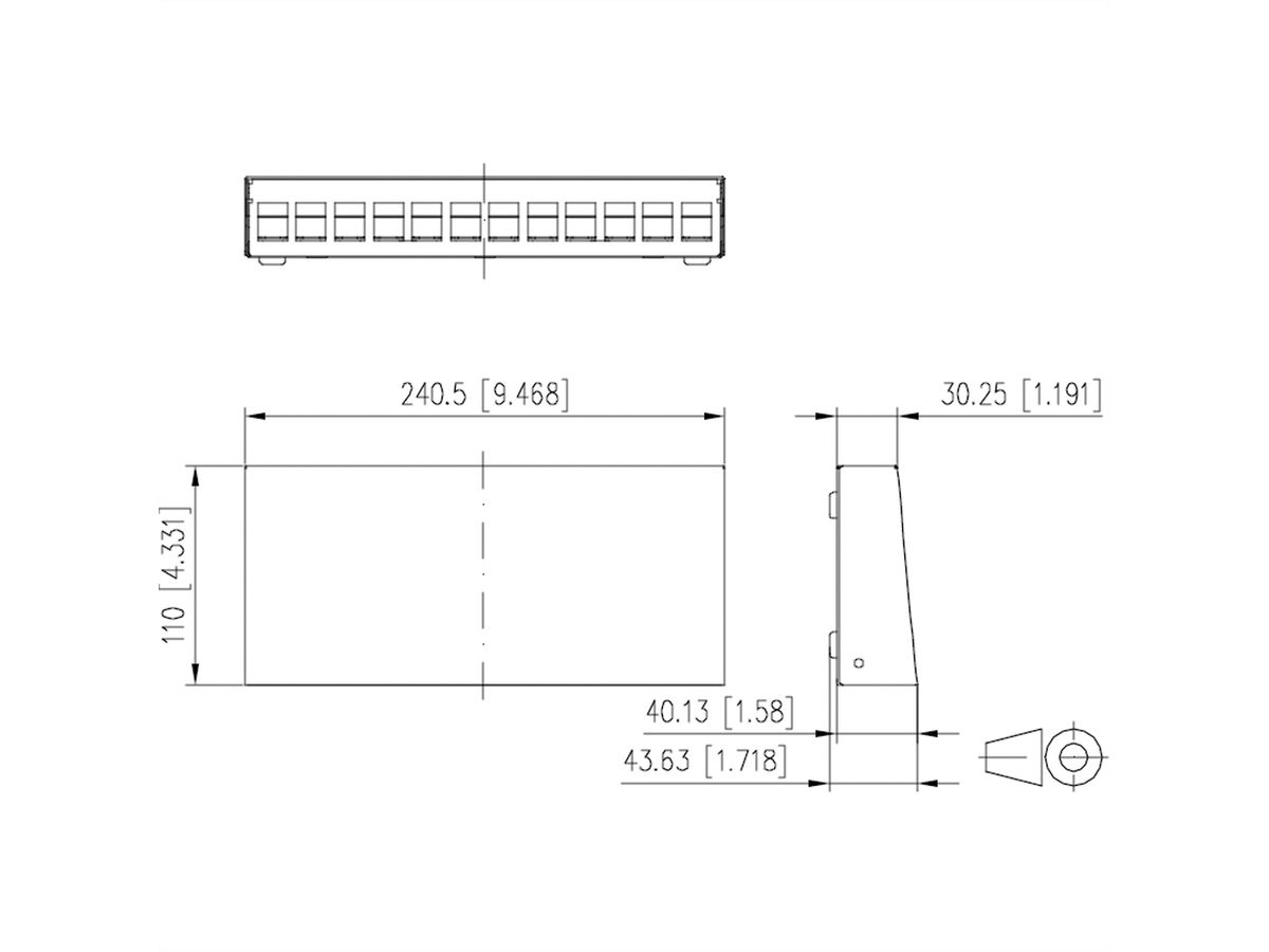 METZ CONNECT Keystone AP-Gehäuse 12 Port reinweiß RAL9010