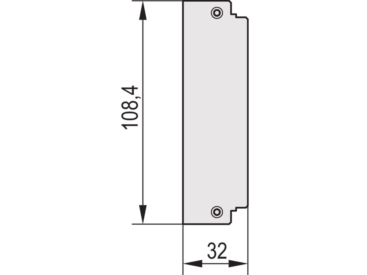 SCHROFF Rückwand - RUECKWAND HF-KASSETTE 7TE