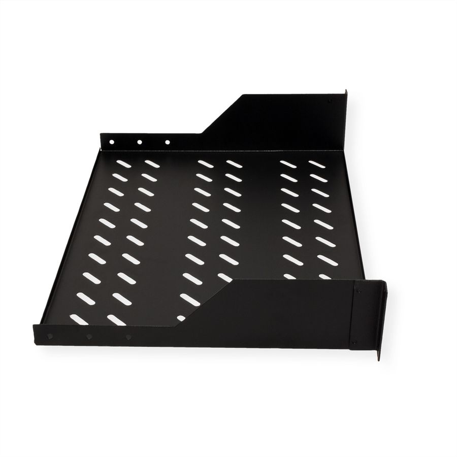 ROLINE 19-Zoll Fachboden 2 HE 350 T, 25kg Tragkraft schwarz