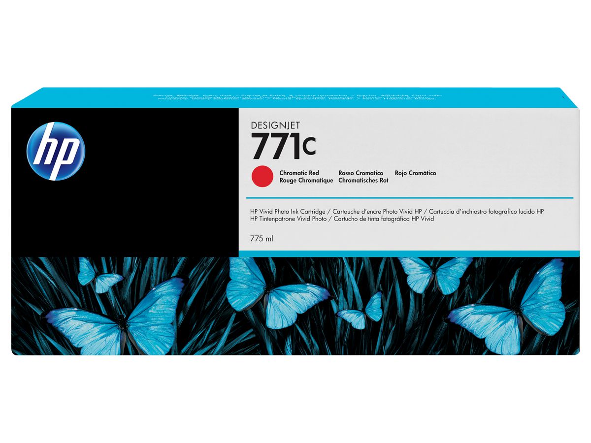 HP 771C Chromrot DesignJet Druckerpatrone, 775 ml