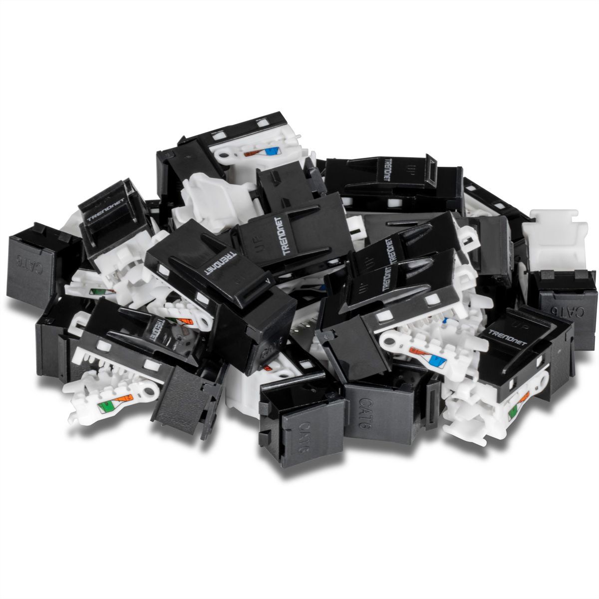TRENDnet TC-K25C6BK Cat6 RJ-45 Keystone, 25er Pack schwarz, schwarz