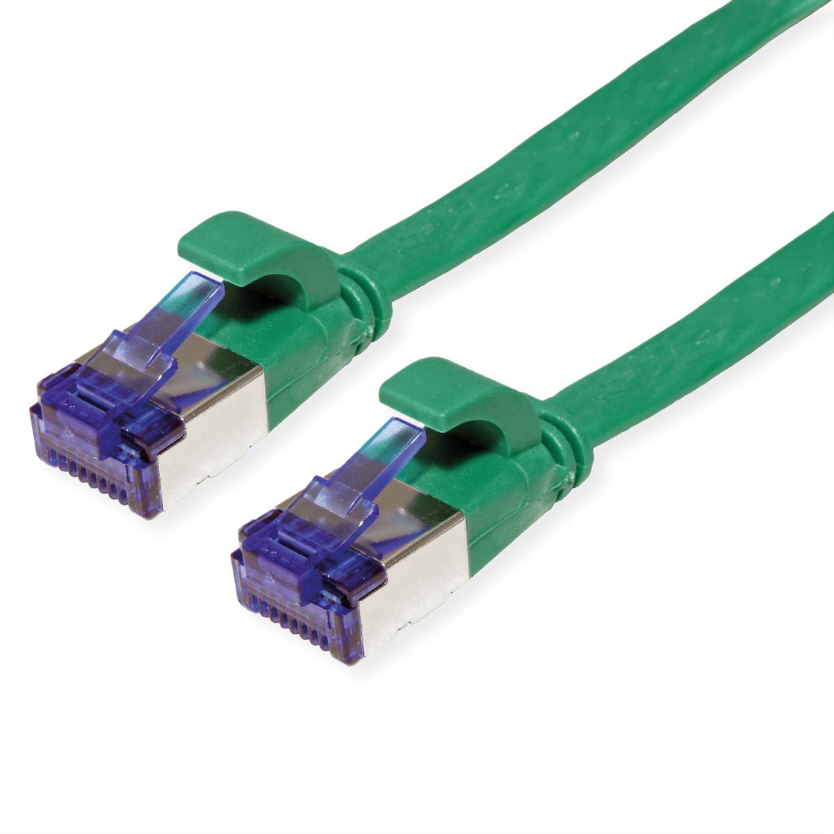 VALUE Patchkabel Cat.6A (Class EA) FTP, extra-flach, grün, 2 m