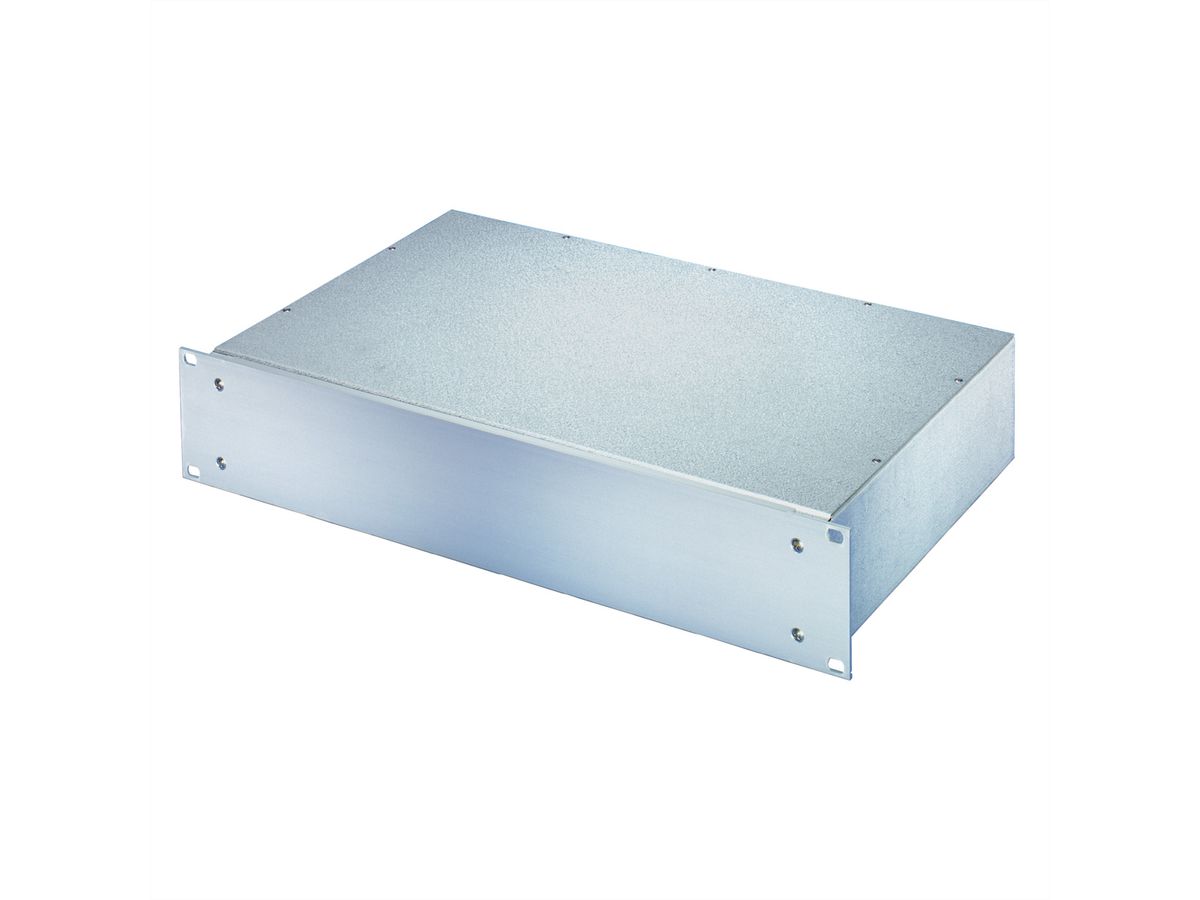 SCHROFF 19"-Kompletteinschub aus Stahlblech, Deck- und Bodenblech geschlossen - MULTIPAC 2HE 280T ALZN