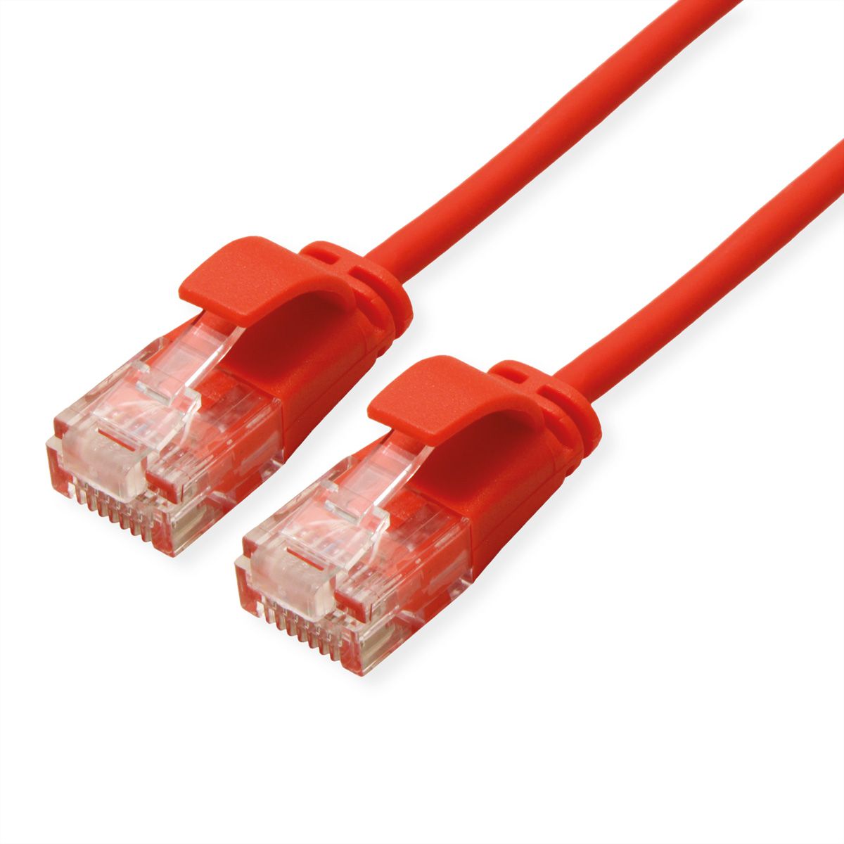 ROLINE UTP DataCenter Patchkabel Cat.6A (Class EA), LSOH, slim, rot, 3 m