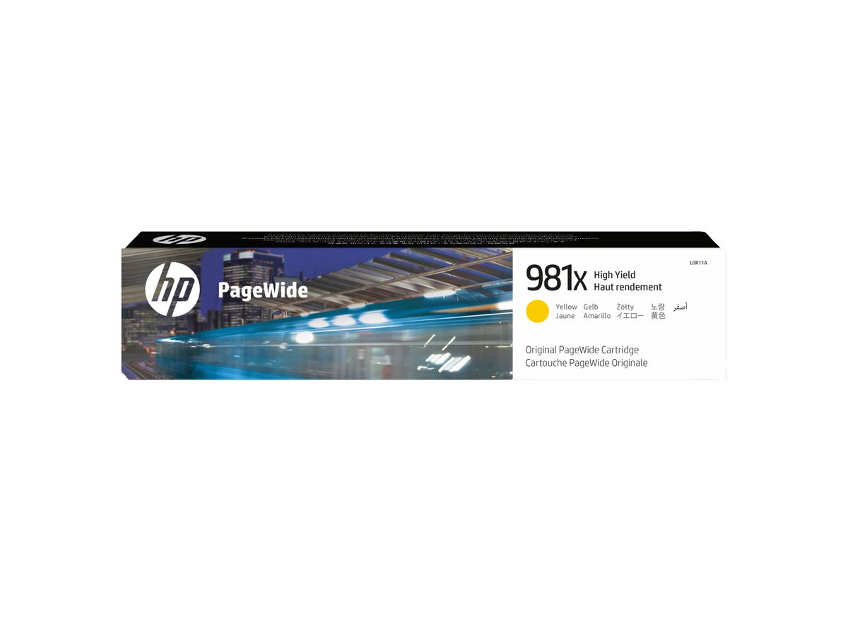 HP 981X Gelb Original PageWide Druckerpatrone mit hoher Reichweite