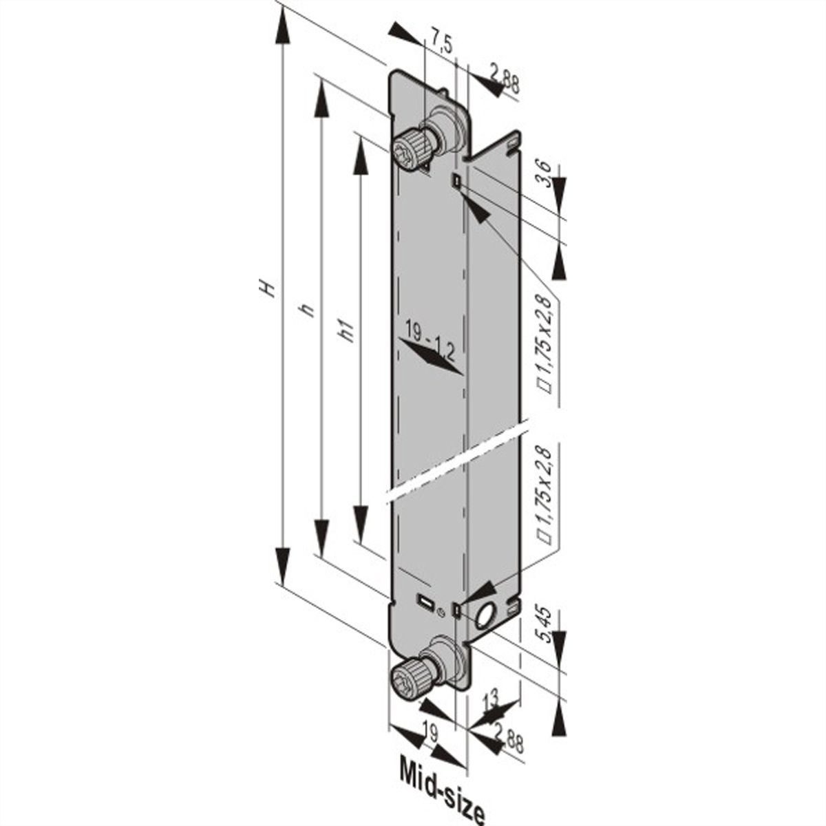 SCHROFF Modul mit Pull-Griff-Mechanik, Ruggedized - AMC MODUL MS D RUG