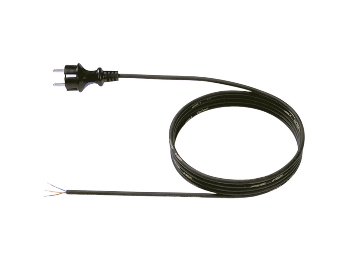 BACHMANN Neopren-Zuleitung 3G0,75 3m, H05RR-F 3G0.75 schwarz 32/AEH