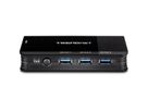 TRENDnet TK-U404 4-Port Sharing Switch 4 PC/1 User USB 3.1