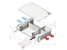SCHROFF 2 HE, 4 Slot, mit Rear I/O, für 19"-Netzgerät - BGTR 2HE 275T 4SL CPCI 19"