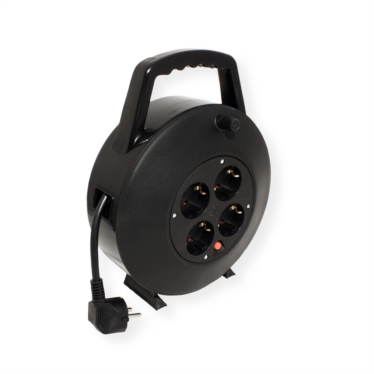 BACHMANN Schutzkontakt-Aufrollkabelbox 4fach AC230V Kabel, 10 m