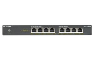 Netgear GS308PP Unmanaged Gigabit Ethernet (10/100/1000) Power over Ethernet (PoE) Schwarz