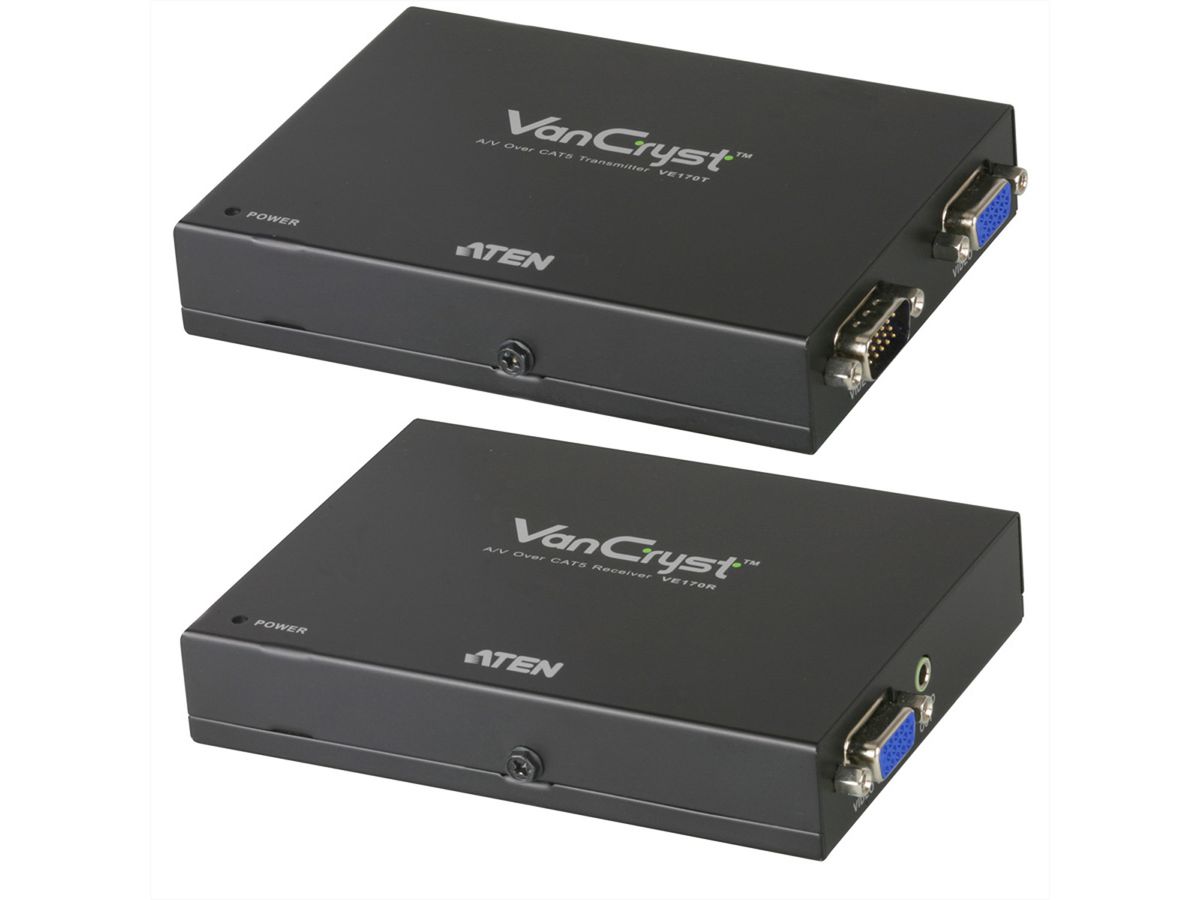 ATEN VE170 VGA Cat5 Audio/Video Extender (Sender und Empfänger)