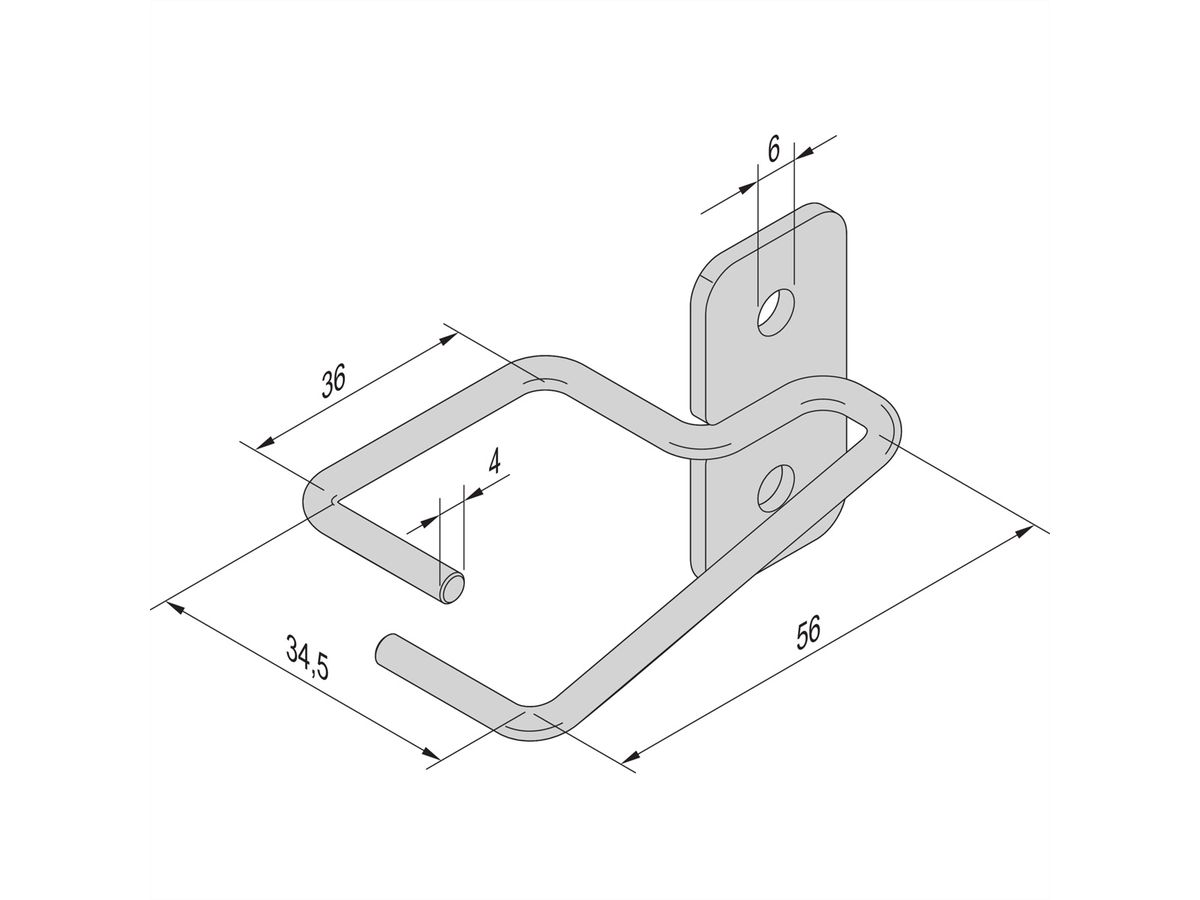 SCHROFF Kabelöse - KABELOESEN SET (EPCASE) 4STK